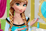 game Anna's Frozen manicure