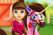 game Baby Barbie Pony Caring
