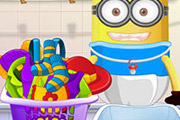game Baby Minion Washing Clothes
