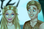 game Barbie Halloween Kissing