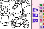 game Color Hello Kitty and Friends