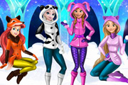 game Disney Princess Playing Snowballs