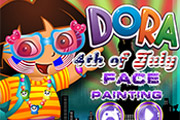 game Dora 4th of July Face Painting