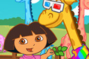 game Dora And Baby Giraffe Care