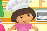 game Dora cooking crackers