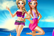 game Elsa And Anna Summer Break