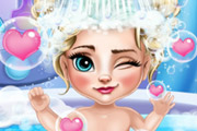 game Elsa Baby Bath