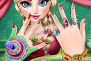 game Elsa Christmas Manicure