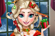 game Elsa Christmas Real Haircuts