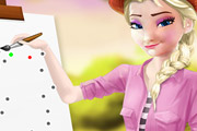 game Elsa Drawing Teacher