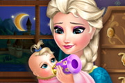 game Elsa Frozen Baby Feeding