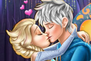 game Elsa Kissing Jack Frost