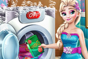 game Elsa Laundry Day