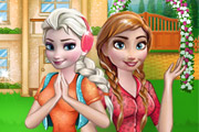 game Frozen Sisters Barbecue Party