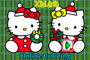 game Hello Kitty Xmas Coloring