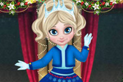 game Little Elsa Christmas Look