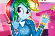 game Manicure for Rainbow Dash