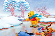 game Pooh y amigos patinando en Hielo