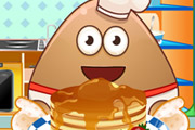 game Pou Cooking Pancakes