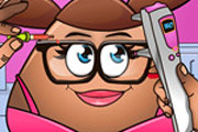 game Pou Girl Eye Doctor