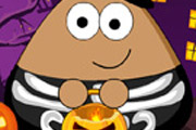 game Pou Halloween Slacking