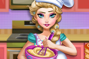 game Pregnant Elsa Baking Pancakes