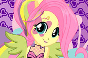 game Rainbow Rocks Fluttershy Dress Up