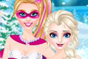 game Super Barbie rescue Elsa Doctor