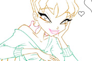 game Winx CLub Stella Coloring